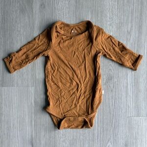 Kyte Baby Nutmeg Long Sleeve Bodysuit- Size 3M